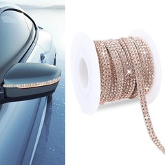 Versatile Rhinestone Adhesive Strip, 14.9 Ft for Cars and Personal Items