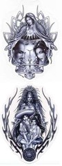 Latin MEXICO WEDDING + 3 WOMEN Pair of Mexican STICKERs/Auto DECALs