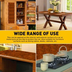 2Set DIY Matte Grain Wood Glossy Textured Vinyl Sticker Wrap Car Home Interior V