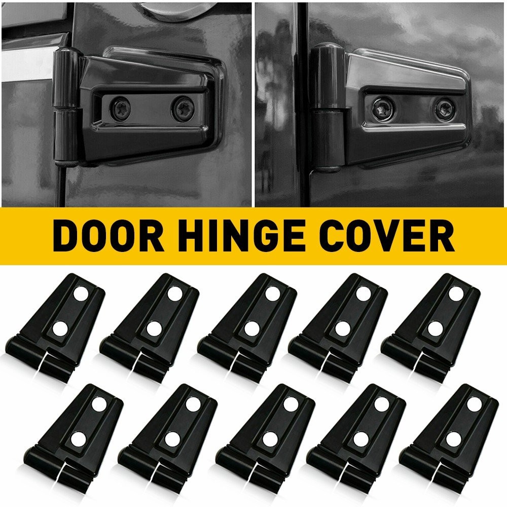 1/2Set Exterior Door Hood Cover Hinge Hinge Trim For Jeep Wrangler JK JKU 2007-2