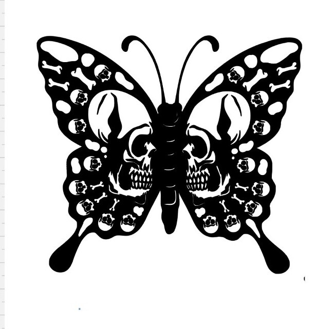 Butterfly Vinyl Decal Sticker Pick Your Color 6×5