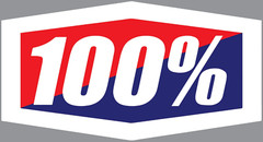 100% Motocross Vinyl LOGO Decal Dirt Bike MX Supercross ATV Sticker