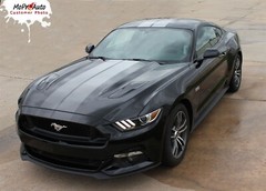 2015 FADE RALLY Ford Mustang Hood Roof Fading Racing Stripes Vinyl Graphic Decal