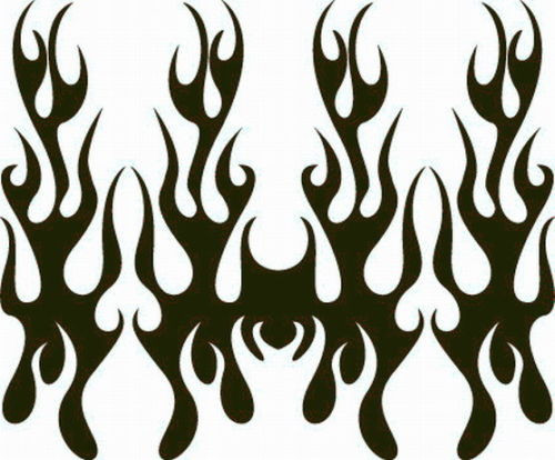 FLAME HOOD #49 DECAL VINYL GRAPHIC CAR TRUCK BLAZE SUV SEMI CROSS OVER BLAZE