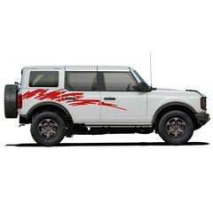 Wavy surf style stripe for Ford Bronco Side panel truck graphic vintage exterior