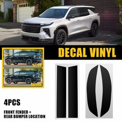 4X Front Rear Reflector Decals Precut Tint Overlay Vinyl For 2024 2025 Traverse