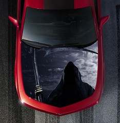 H14 GRIM REAPER Hood Wrap Wraps Carbon Decal Sticker Tint Vinyl Image Graphic