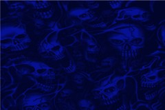 Ghost Skulls Graphic Decal Vinyl Bike Motorcycle Car Wrap 24×36 Seamless US Blue