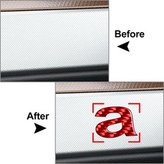 1pc Window Door Wall Car Badge Lowercase Alphabet Letter Decals Sticker