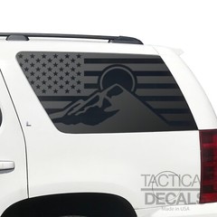 USA American Flag w/outdoor mountain Decals for 2007-2014 Chevy Tahoe LS CT3-CX2