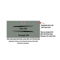 Racing stripes graphic Decal for 2007-2014 Chevy Tahoe CT3-RPK6