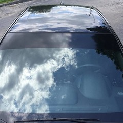 Glossy Black Windshield Sun Vinyl Visor Banner Sticker Blank Cover 10″ *60inch