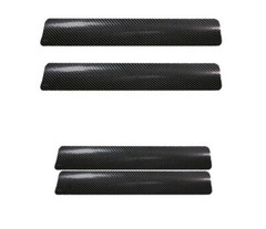 4x Carbon Fiber Car Door Edge Entry Guards Protectors Plate Sill Scuff Stickers