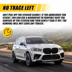 2PCS Precut Side Marker Light Blackouts Vinyl Overlay For 2024 2025 2026 BMW X5