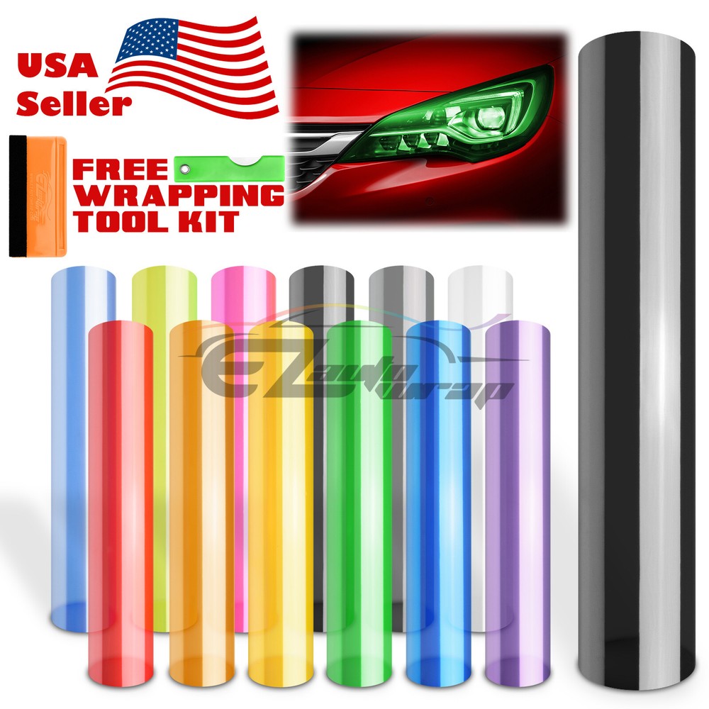 Headlight Protection Film Smoke Tint Tail light Fog Side Marker Vinyl Wrap
