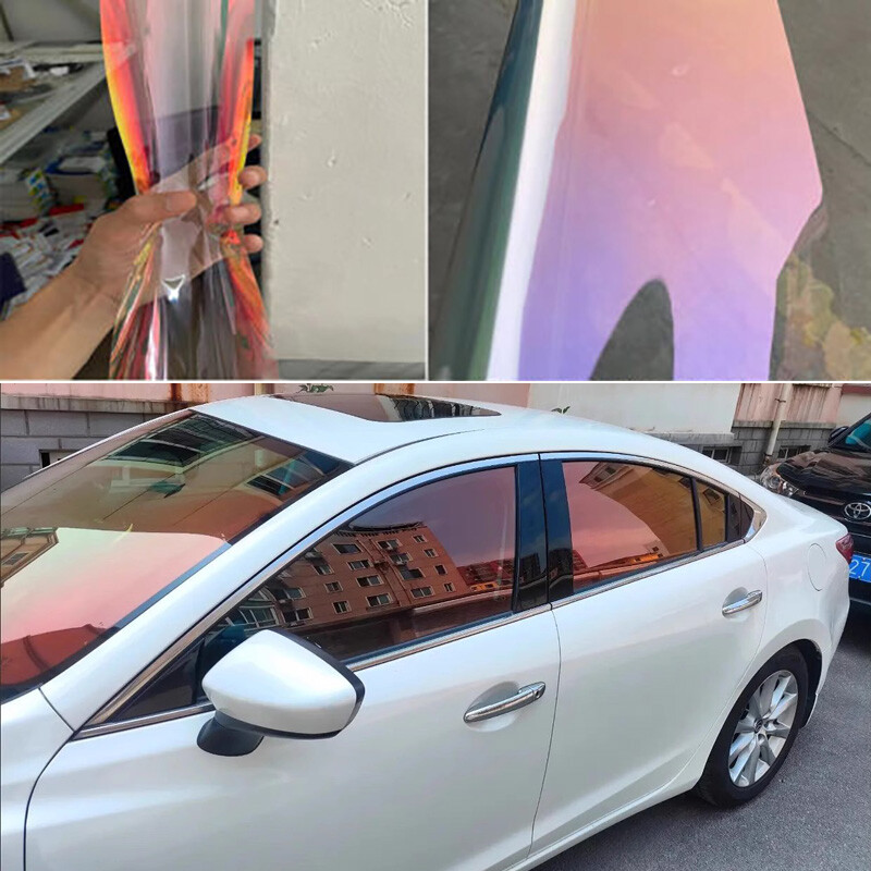 75% VLT Red chameleon Car Tint Window Film Solar Tint 99% UV Proof 50CM*300CM