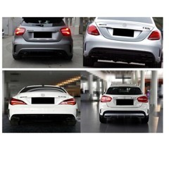 Black Trunk Fender Emblems Badges for Mercedes Benz W213 E43 AMG BITURBO 4MATIC