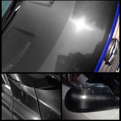 5D Carbon Fiber Vinyl Film High Gloss Ultra Shiny Car Wrap Roll Sticker #ur