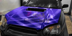 Honeycomb Carbon Fiber Satin Royal Purple Hex Car Sticker Decal Vinyl Wrap Sheet