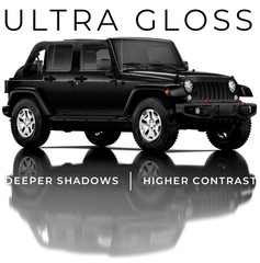 VViViD+ Ultra Gloss Black Metallic Diamond Crystal Vinyl Car 1ft x 5ft,