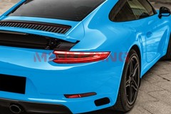 High Gloss Sky Blue Glossy Car Vinyl Wrap Sticker Decal Sheet Film Air Release