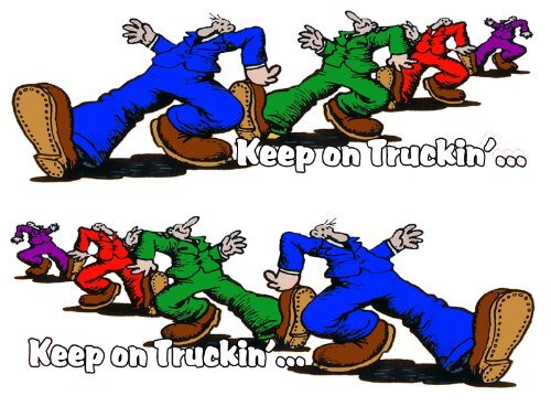 Keep on Truckin Right and Left Decals