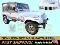 1989 1990 Jeep Wrangler Islander Edition YJ Decals Stripes Graphics Kit