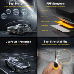 7.5mil TPU PPF Clear Gloss Paint Protection Film Invisible Scratches Shield Bra