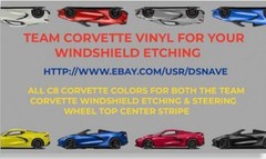 C8 Corvette BLADE SILVER STEERING WHEEL VINYL STRIPE (2 X 5 Inches)