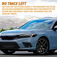 Headlight Decal PreCut Tint Overlay Vinyl For 2022-2025 Honda Civic Hatchback