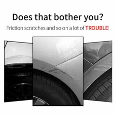 2x Universal Glossy Black Car Exterior Side Fender Vent Air Wing Sticker Trim