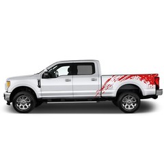 Mud splash bed graphics stickers decals compatible with Ford F250