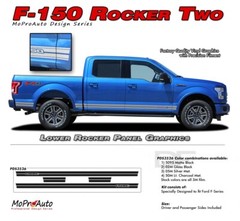 2015-2020 Ford Truck F-150 ROCKERS Vinyl Graphics Stripes 3M Decals | PDS3524