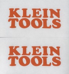 2x KLEIN TOOLS 4″ Orange Decals Stickers Car Truck Window Toolbox Decal