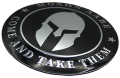 1x Metal Molon Labe Decal Spartan Sticker Emblem Badge Car Truck 2.2″ Dome Shape