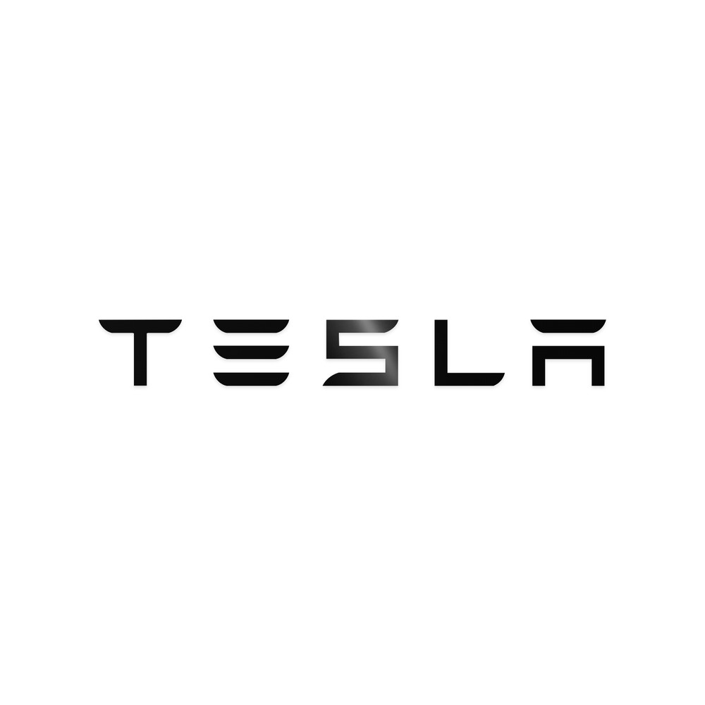 Tesla Logo Vinyl Decal | Premium Waterproof Car Window Laptop Truck Sticker