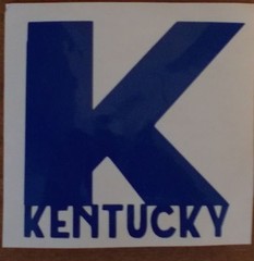 Kentucky vinyl sticker – 4 inches x 4 inches