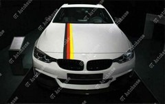 59″ Germany Flag Stripe Car Hood Body Sticker For Audi BMW Mercedes MINI Porsche