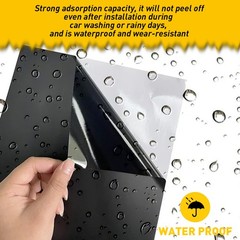 1PCS 10″x60″Inch Matte Black Sun Visor Strip Windshield Vinyl Decal Long Lasting
