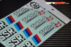 JDM RESTORE JAPAN MATERIAL SSR TYPE-C RS HIGH QUALITY REPLACEMENT DECAL STICKER