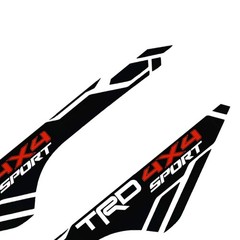 Pair TRD 4×4 Sport Stickers Decals For Tundra Tacoma 4Runner Bedside Left Right