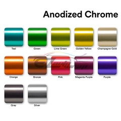 Anodized Chrome Metallic Matte Car Vinyl Wrap Sticker Decal Bubble Free Sheet