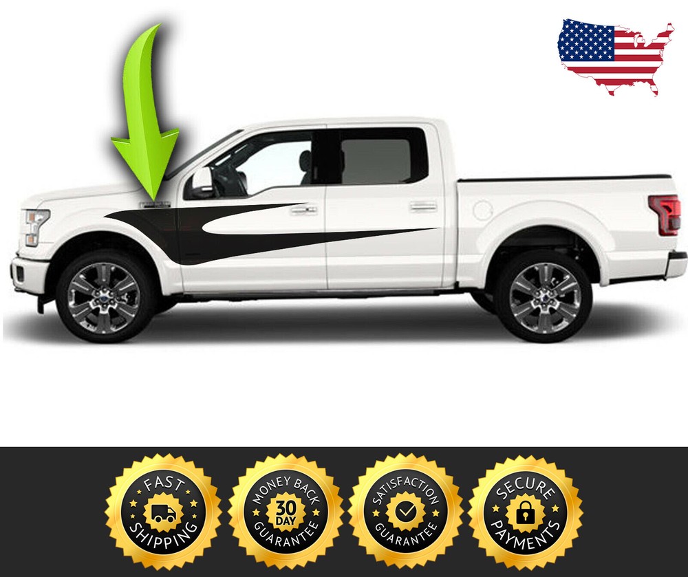 HD Davidson Side Stripes FITS 2007 2008-2014 2015-2020 Ford F150 F-150 Harley