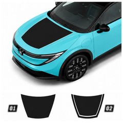 Hood Racing Stripe Decal Graphics Kit – Fits Nissan Leaf 2026 and up MADE IN USA