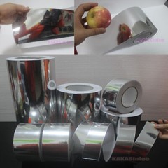 Bubble Free Glossy Silver Mirror Chrome Vinyl Tape Wrap Sticker 2″ Wide – CF