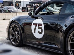 20″ Custom Racing Number Circle Decals Set of 2, Motorsport Style Vinyl Stickers