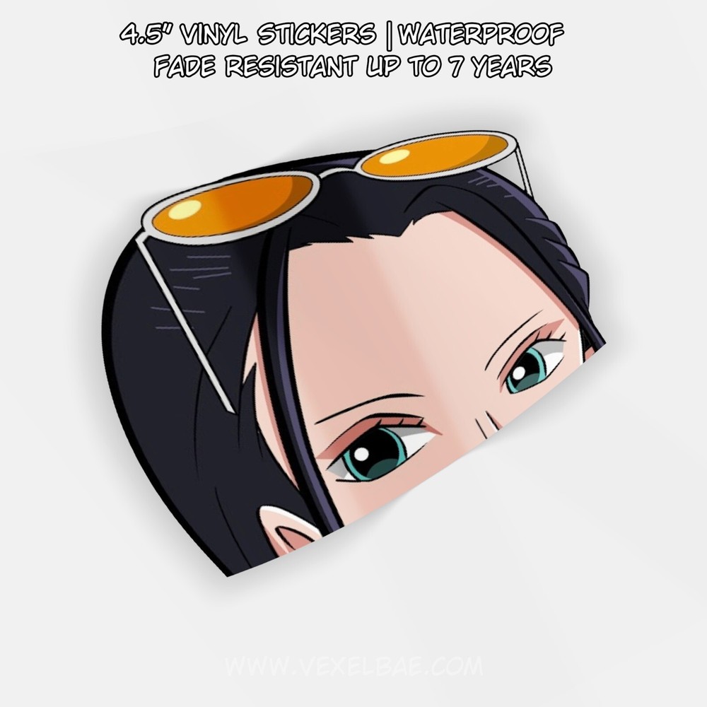 One Piece – Nico Robin | Cute Anime Sticker JDM Window Vinyl Peeker