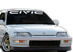 HONDA CIVIC WHITE Windshield Vinyl Lettering Decal Sticker Emblem Logo Graphic