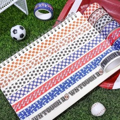 Whaline 12 Rolls Sports Theme Washi Tape Sport Balls Multicolor