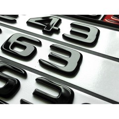 for Mercedes Benz Bright black CLA45 C63 E63 C43 CLS63 C250 AMG Car sticker
